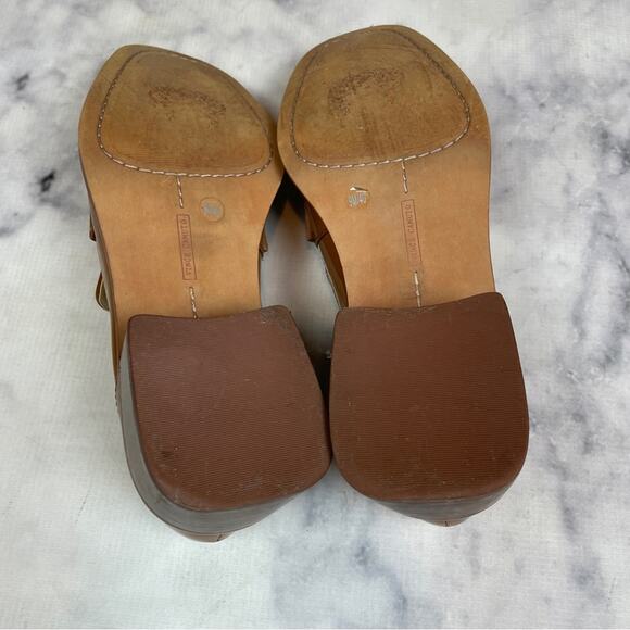 Vince Camuto Eckinti Pecan Patent Leather Block Heel Loafers - Picture 8 of 11